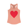 TooLoud Big Red Heart Valentine's Day Women's Racerback Tank Top