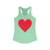 TooLoud Big Red Heart Valentine's Day Women's Racerback Tank Top