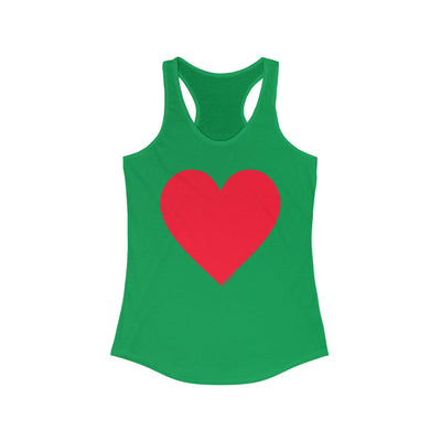 TooLoud Big Red Heart Valentine's Day Women's Racerback Tank Top