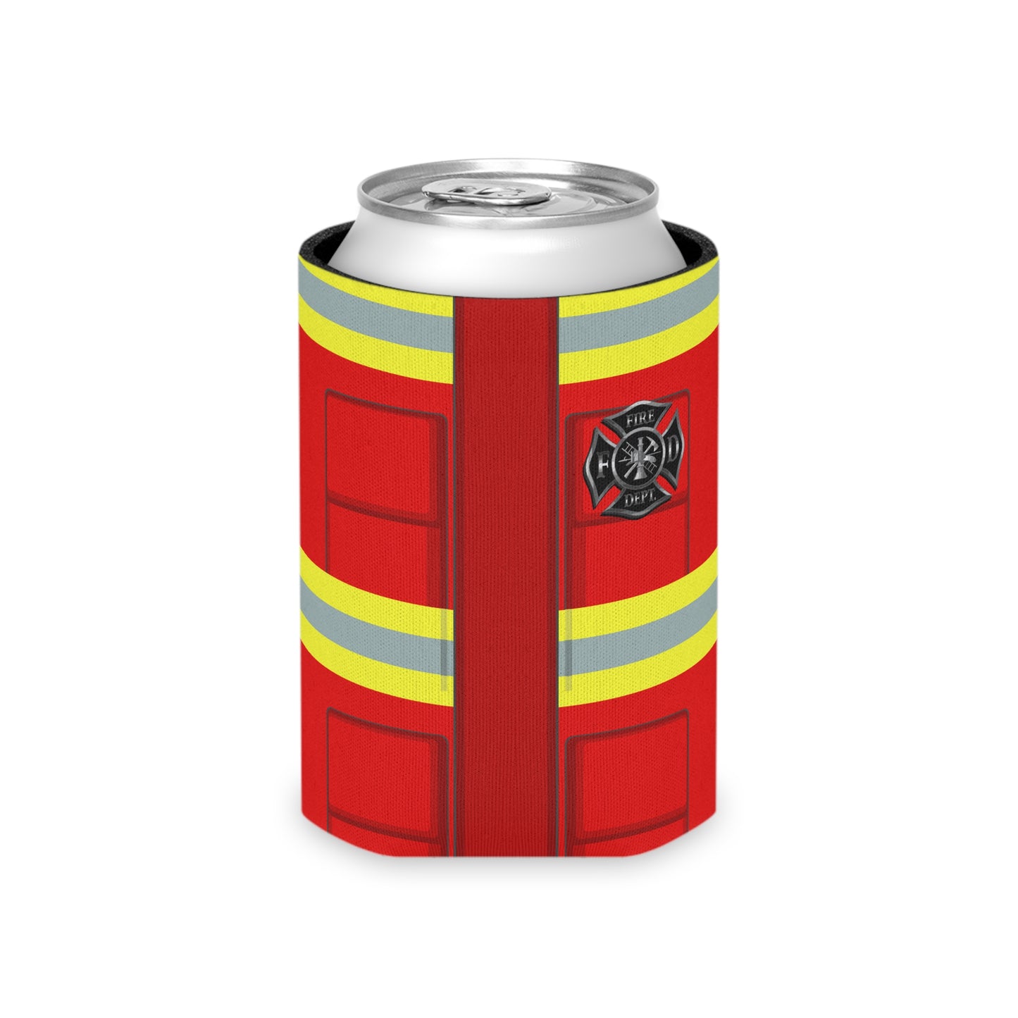 Firefighter Red AOP Can/Bottle Insulator Cooler Can or Slim by TOOLOUD