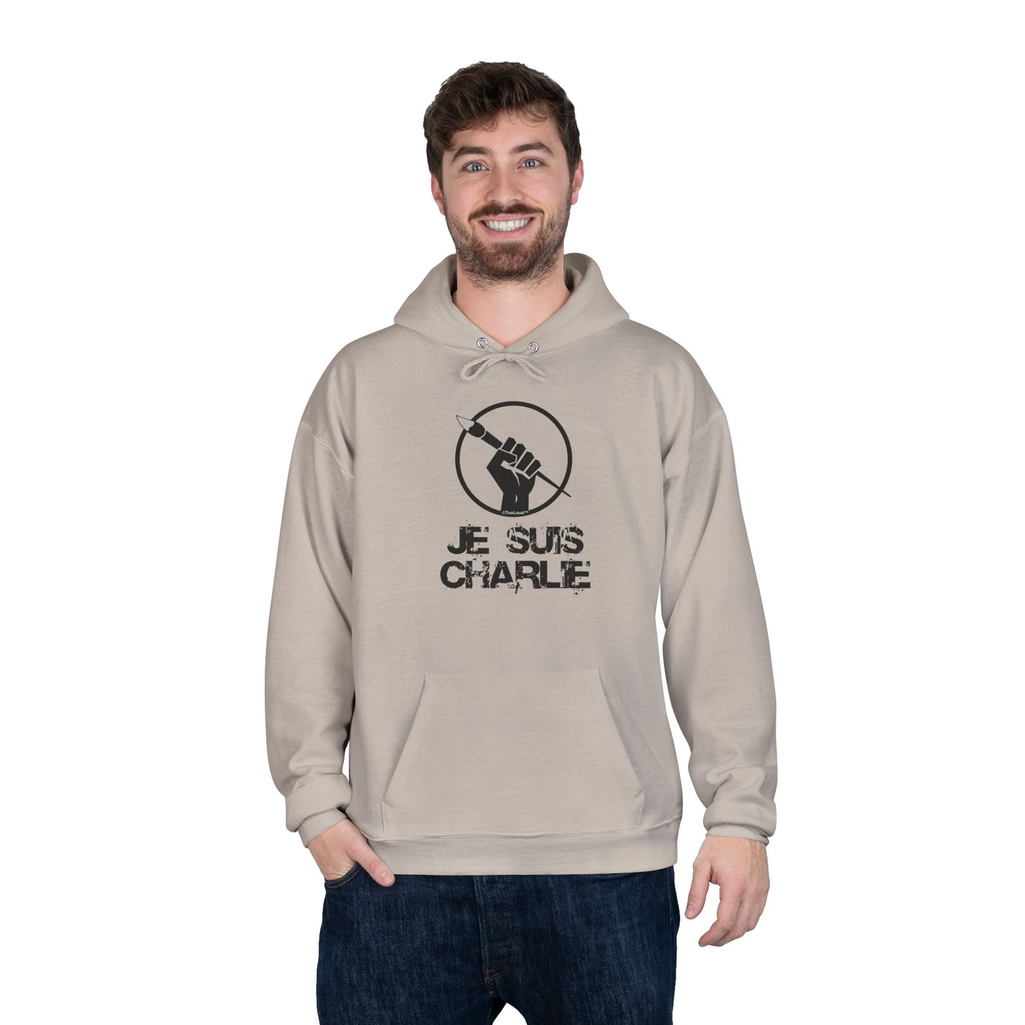 TOOLOUD Je Suis Charlie Hooded Unisex Sweatshirt