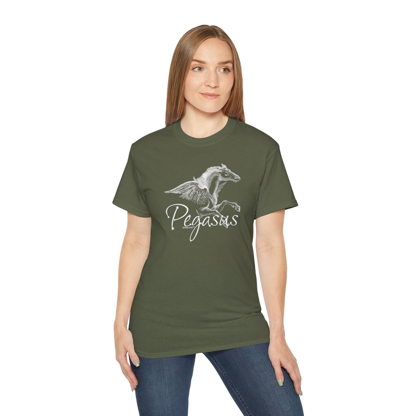 Pegasus Illustration Women’s Dark T-Shirt – by TOOLOUD