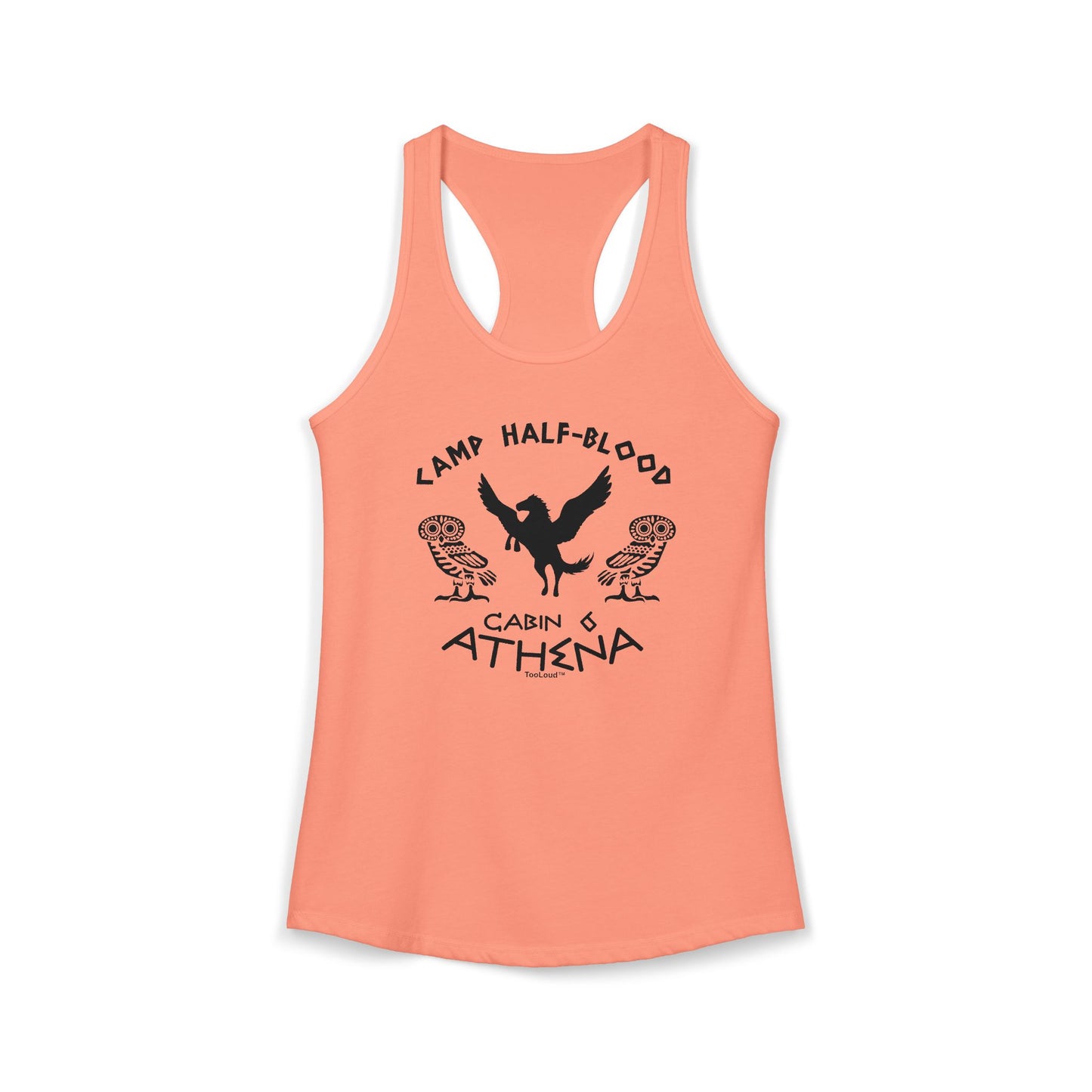 Camp Half-Blood Cabin 6 Athena Women's Racerback Tank Top by TOOLOUD