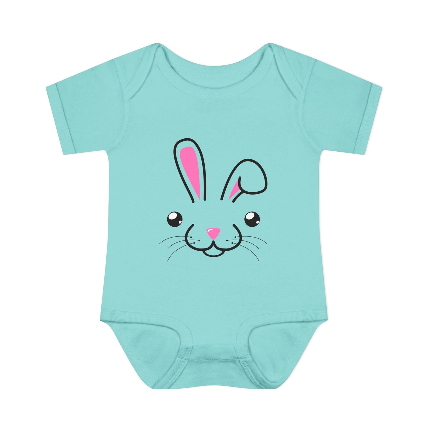 Cute Bunny Face Baby Romper Bodysuit by TOOLOUD