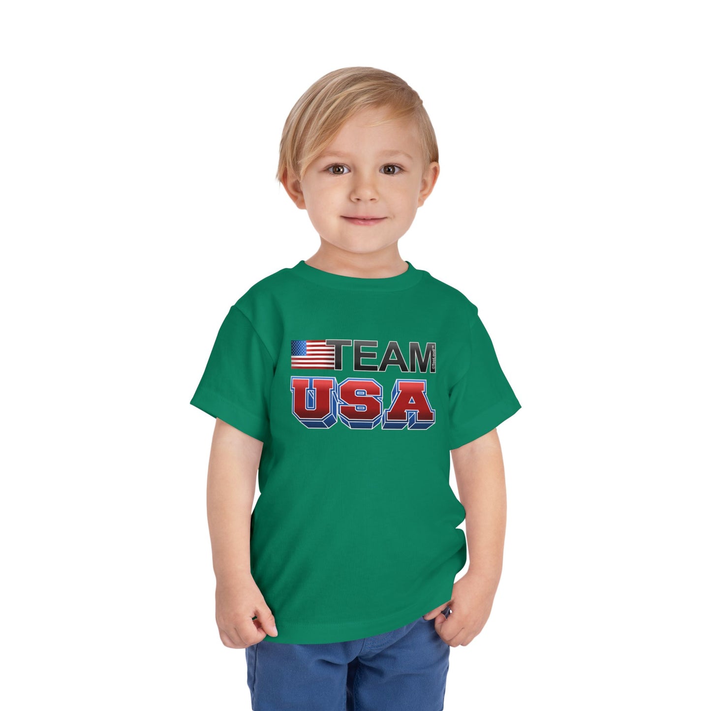 Sporty Team USA Toddler T-Shirt by TOOLOUD