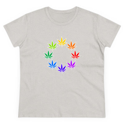 Rainbow Pot - Marijuana Leaf Women’s T-Shirt