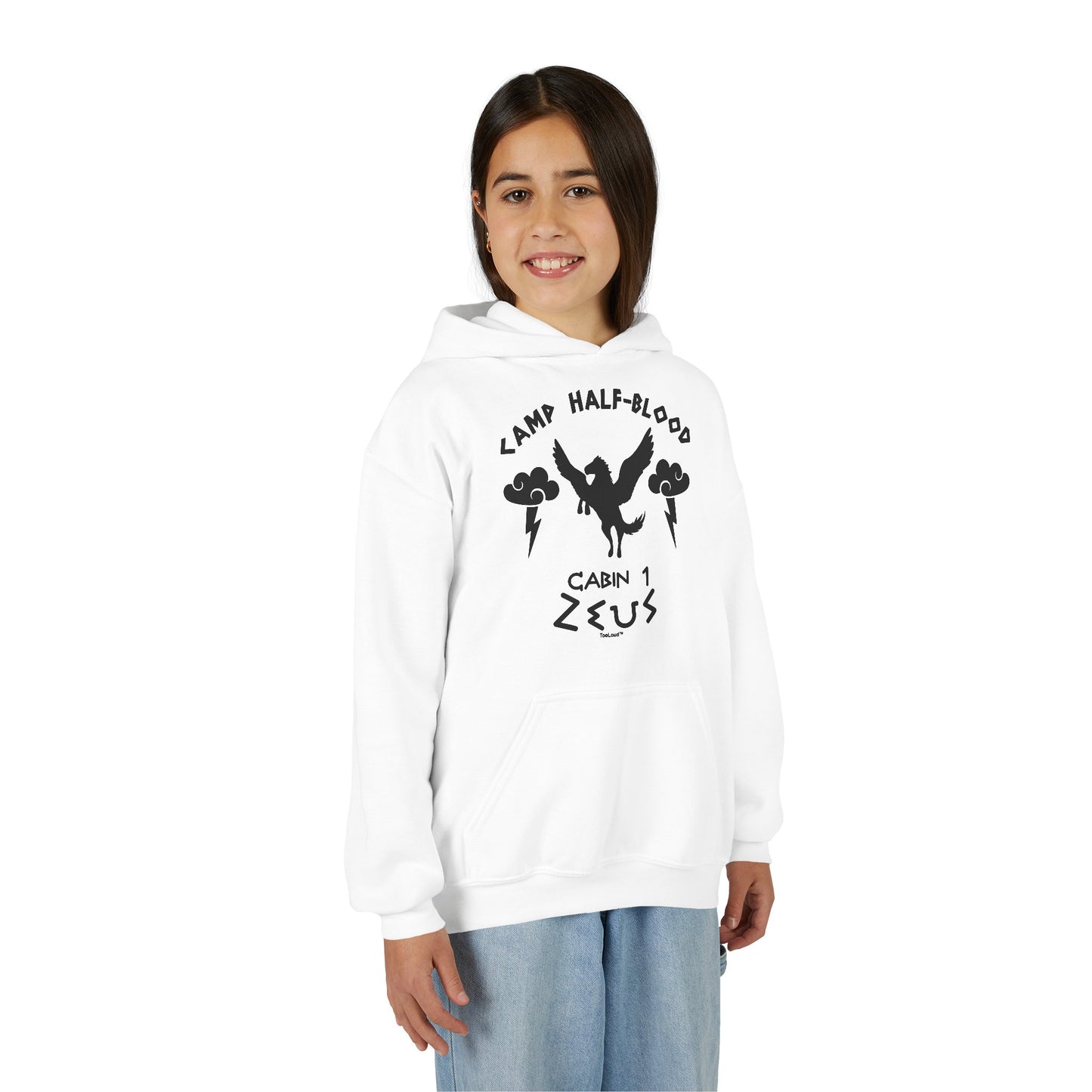 Camp Half Blood Cabin 1 Zeus Youth Children's Hoodie by TOOLOUD