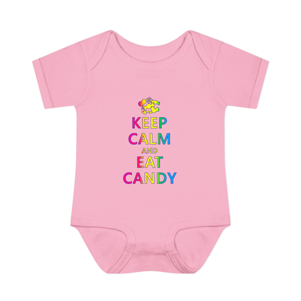 Keep Calm and Eat Candy Infant One Piece Bodysuit by TOOLOUD