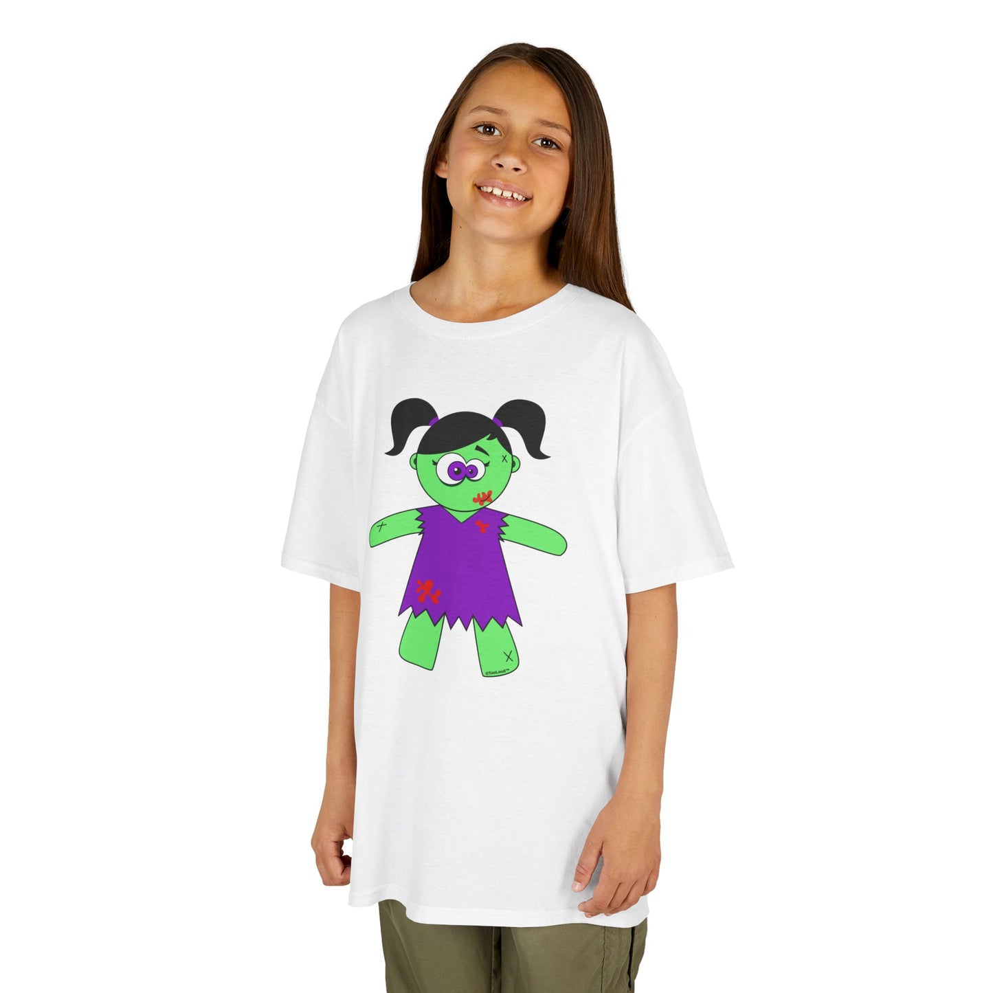 Zombie Girl Halloween Children’s T-Shirt by TOOLOUD