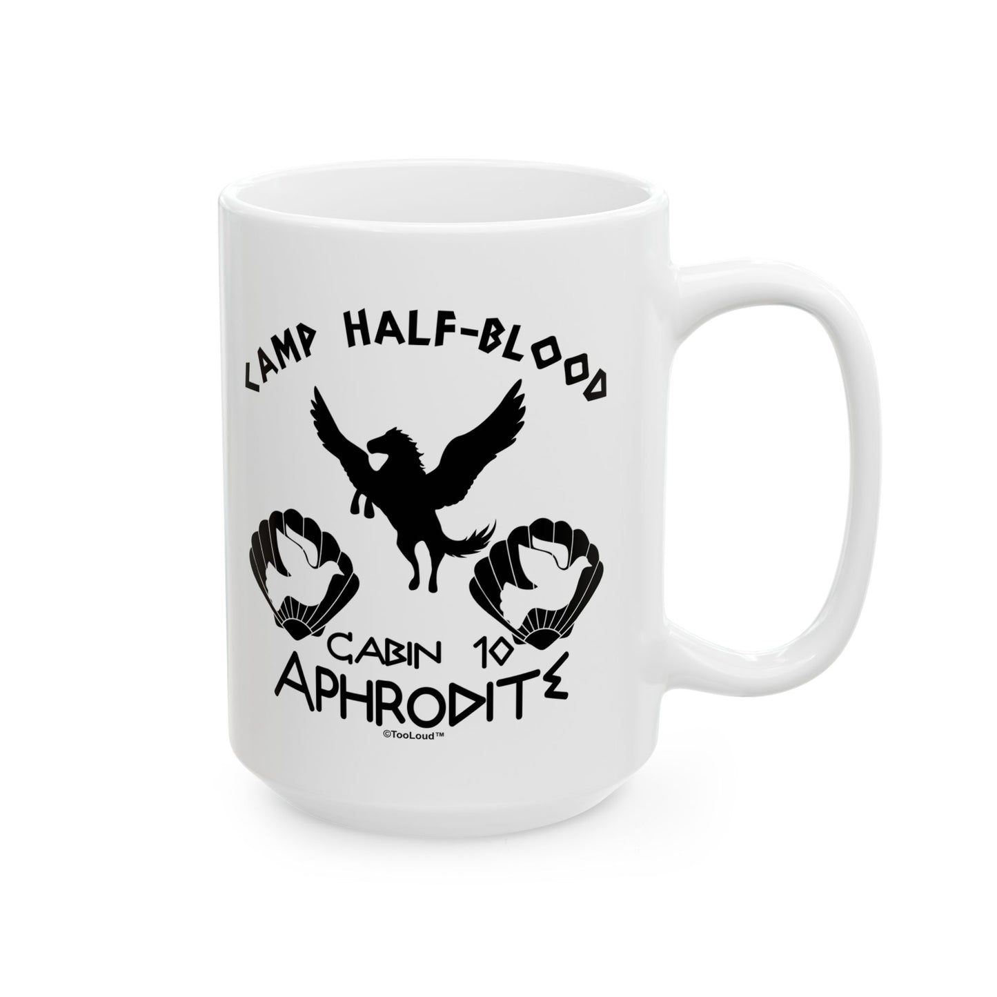 Cabin 10 Aphrodite Camp Half-Blood Printed Coffee Mug (11oz or 15oz) by TOOLOUD