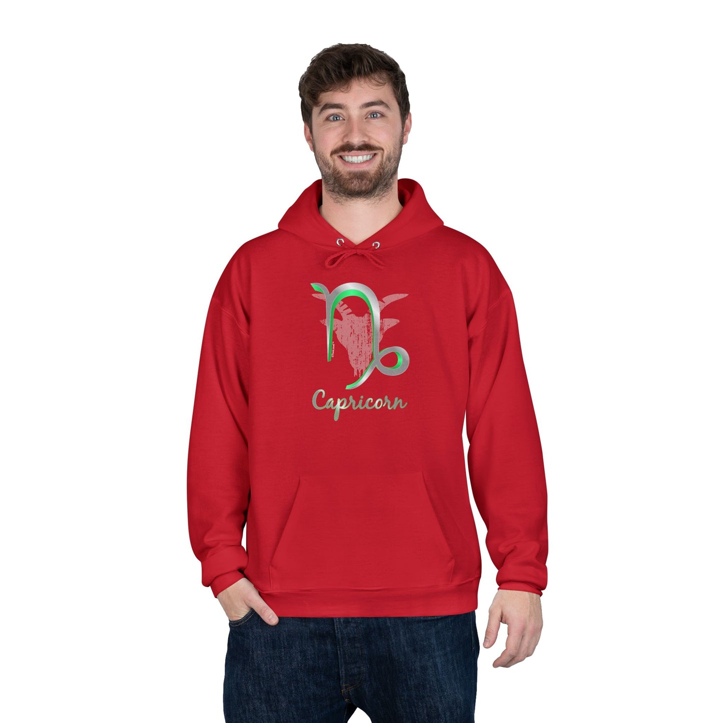 Capricorn Symbol Dark Pullover Hoodie Sweatshirt by TOOLOUD™