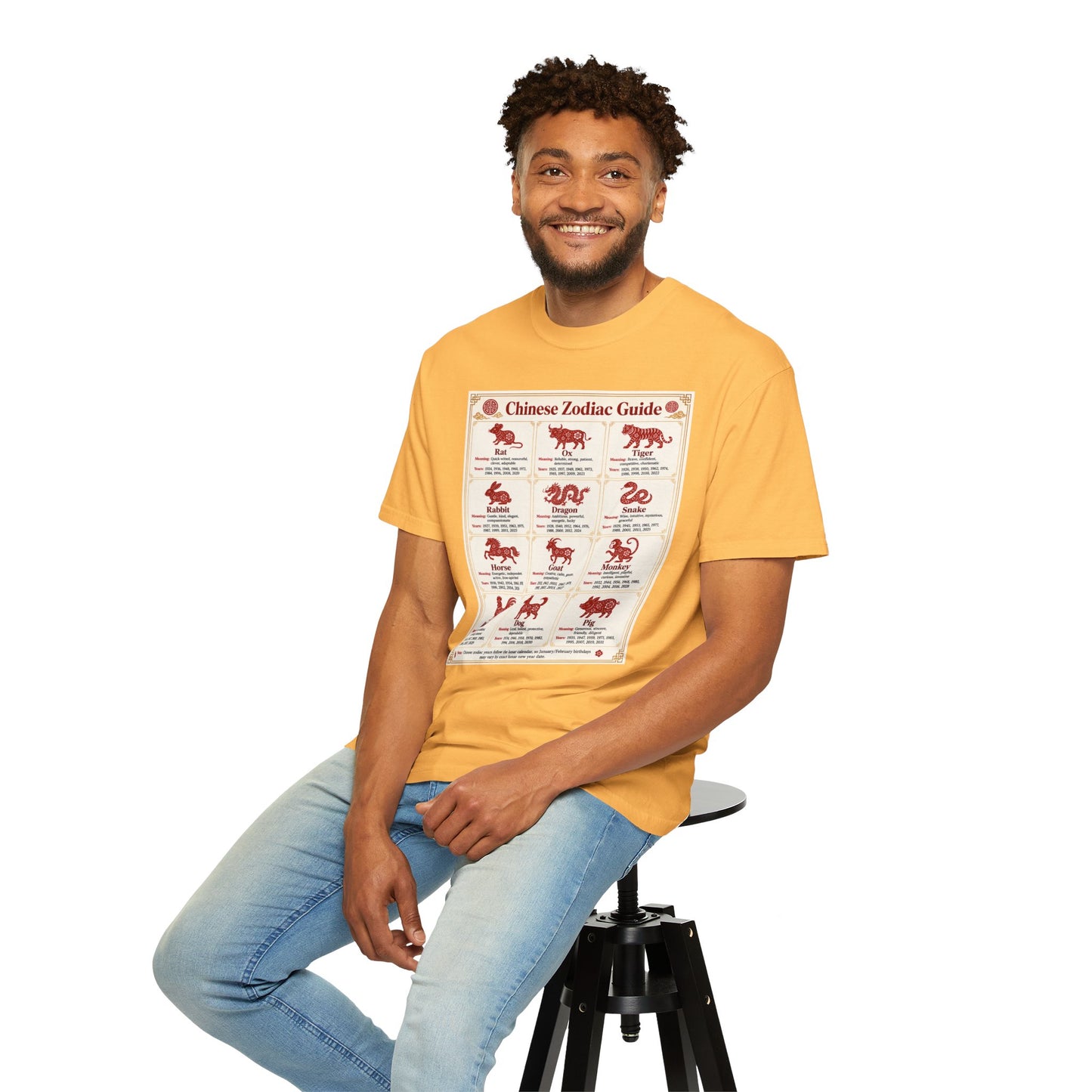 Chinese Zodiac Guide Design #1 Unisex T-Shirt by TOOLOUD