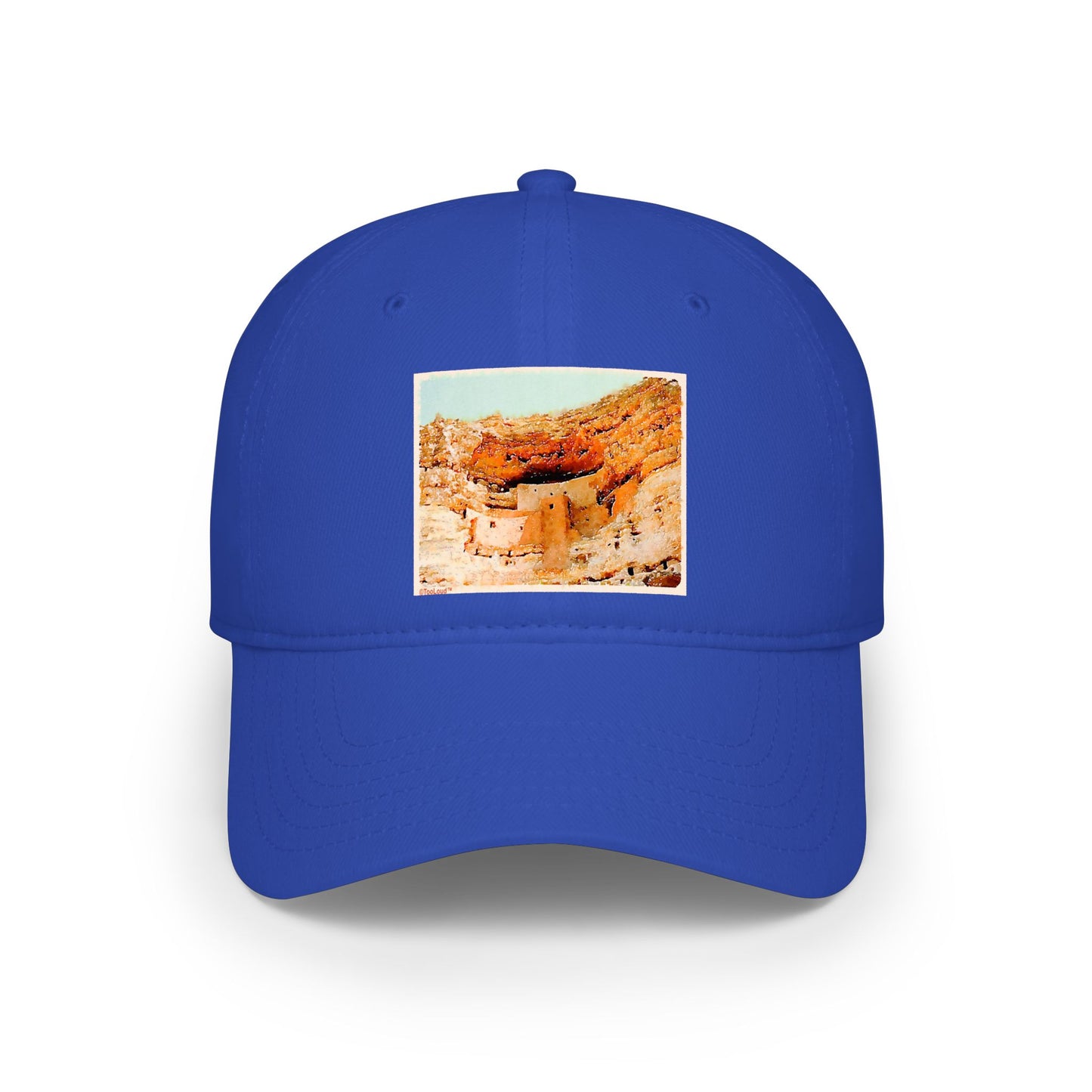 Montezuma Castle Watercolor Adult Baseball Cap Hat by TOOLOUD