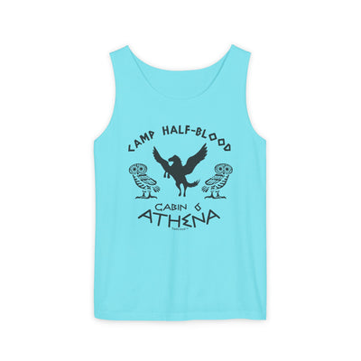 Camp Half Blood Cabin 6 Athena Loose Adult Garment-Dyed Tank Top by TOOLOUD