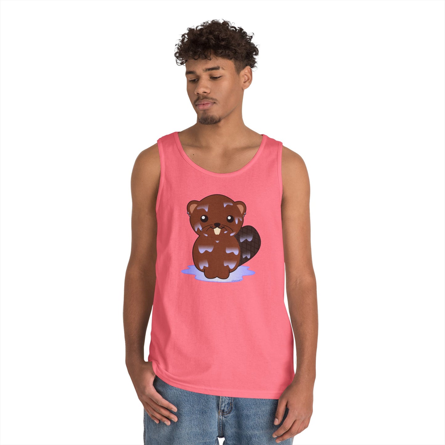 Cute Wet Beaver Loose Tank Top by TOOLOUD