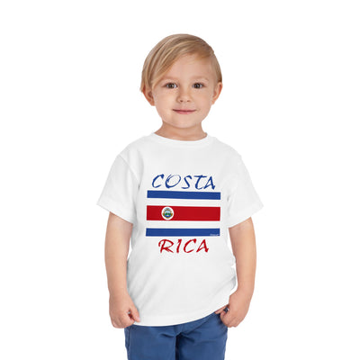 TOOLOUD Costa Rica Flag Toddler T-Shirt | Soft Tshirt