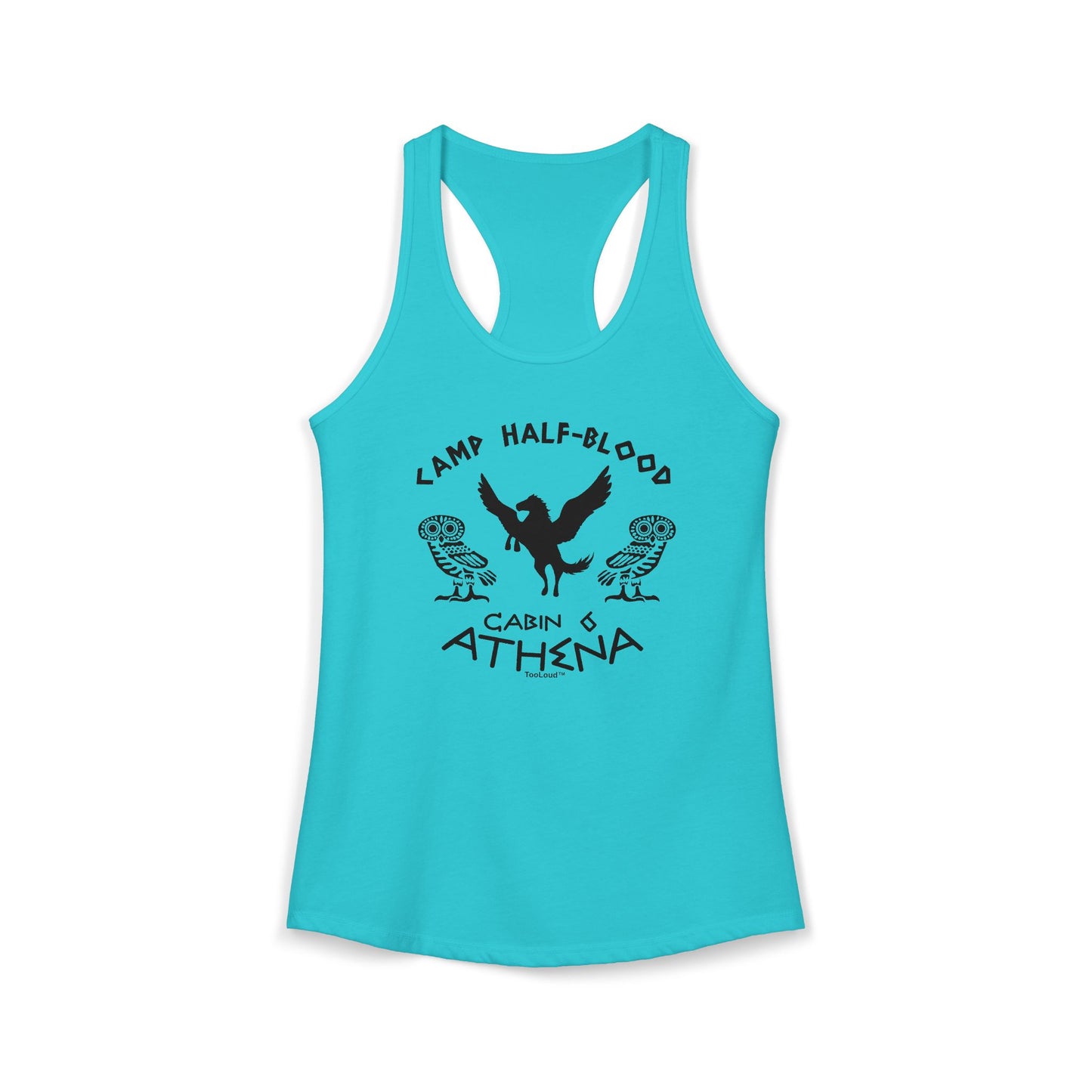 Camp Half-Blood Cabin 6 Athena Women's Racerback Tank Top by TOOLOUD