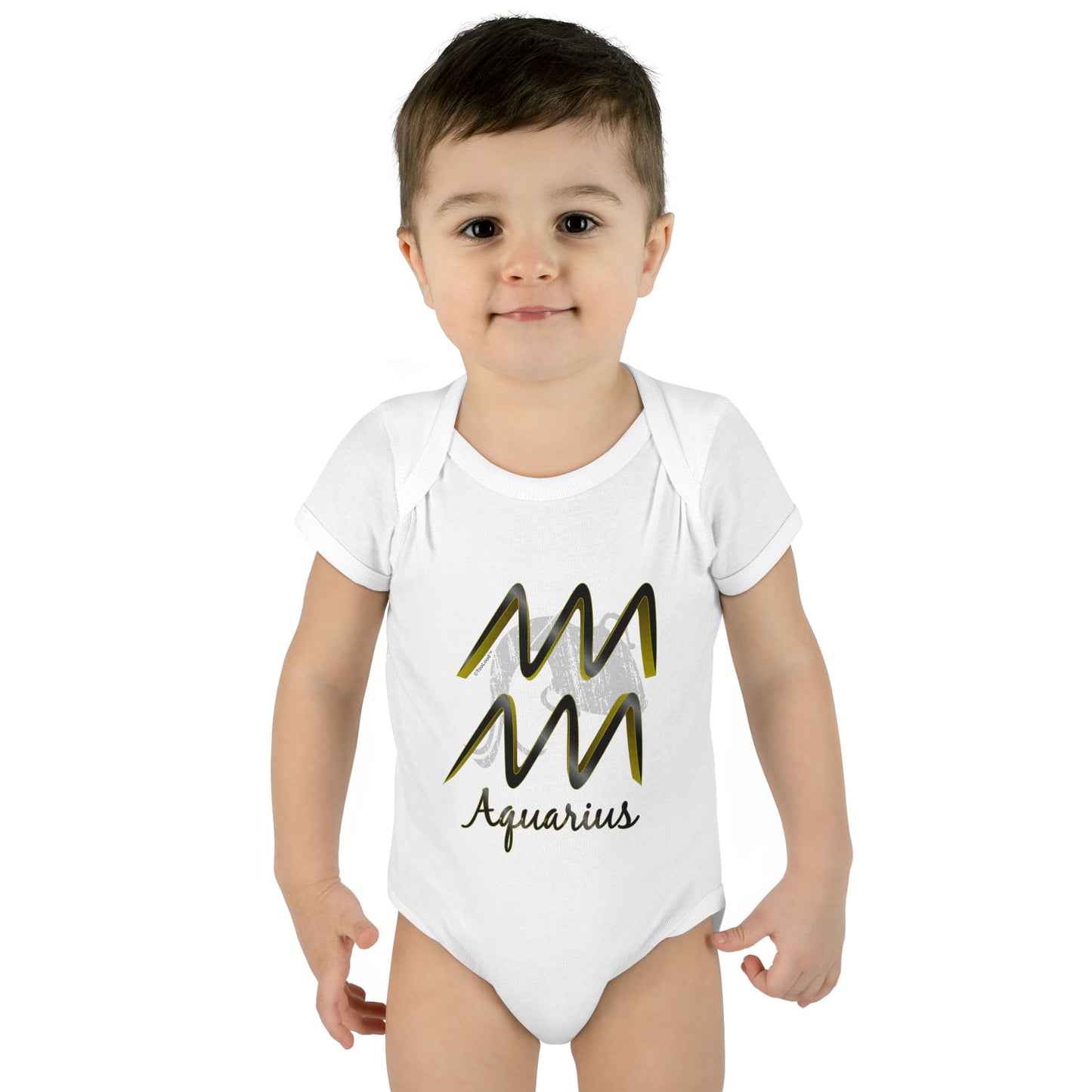 Aquarius Symbol Baby Romper Bodysuit by TOOLOUD