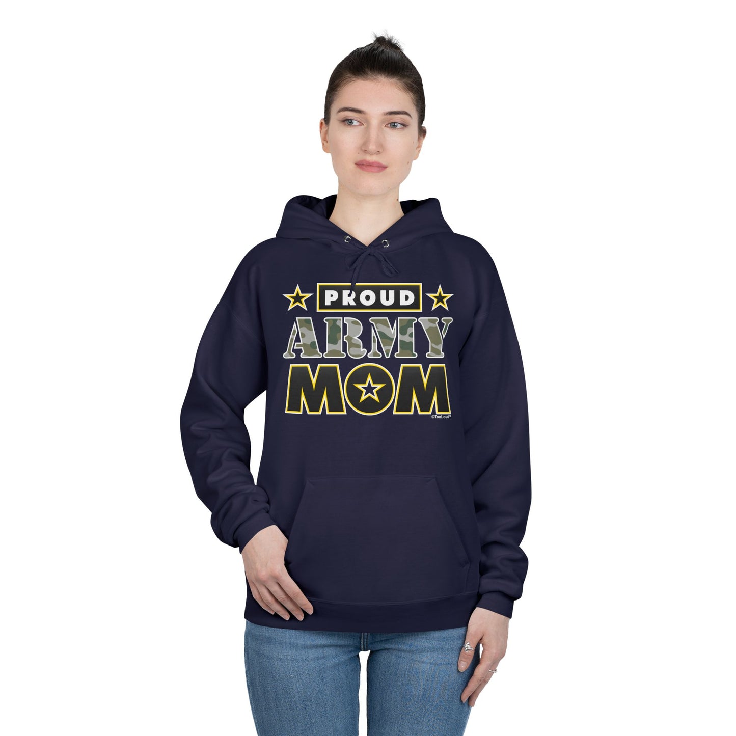 Proud Army Mom Dark Sweatshirt Hoodie by TOOLOUD™