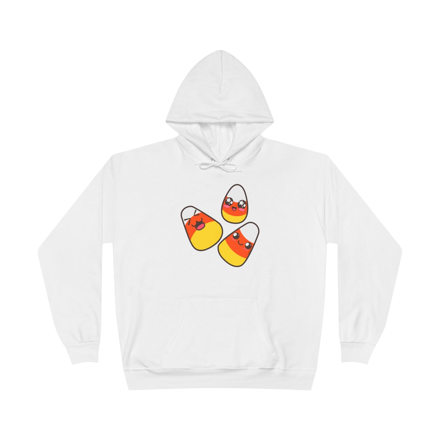 Cute Candy Corn Family Halloween Adult Hoodie Sweatshirt by TOOLOUD