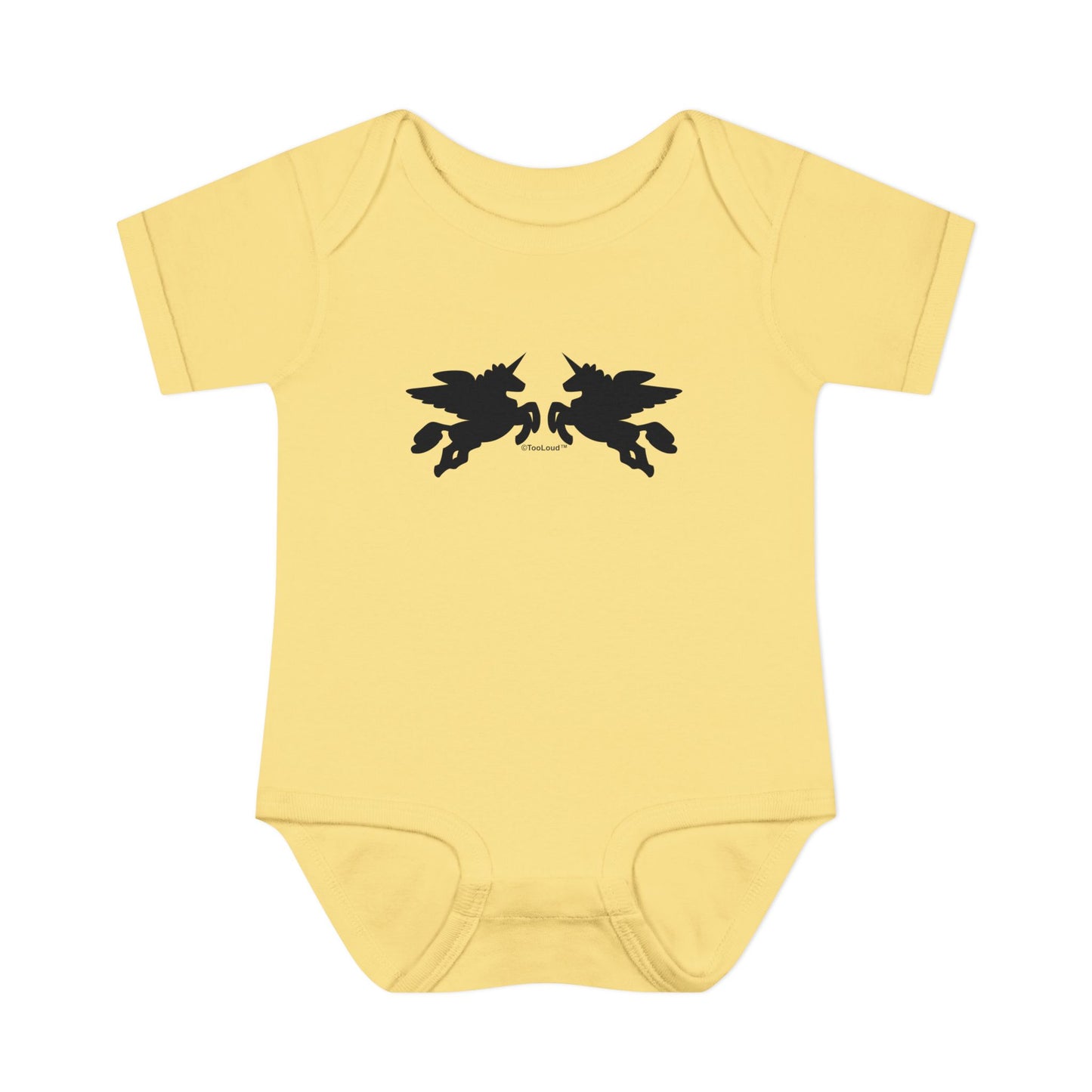 Unicorn Pegasus Design Baby Romper Bodysuit by TOOLOUD