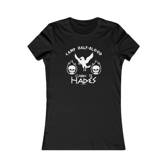 Cabin 13 Hades Camp Half-Blood Juniors Crew Dark T-Shirt by TOOLOUD