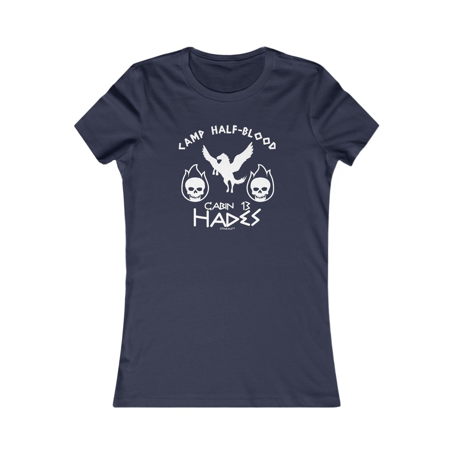 Cabin 13 Hades Camp Half-Blood Juniors Crew Dark T-Shirt by TOOLOUD