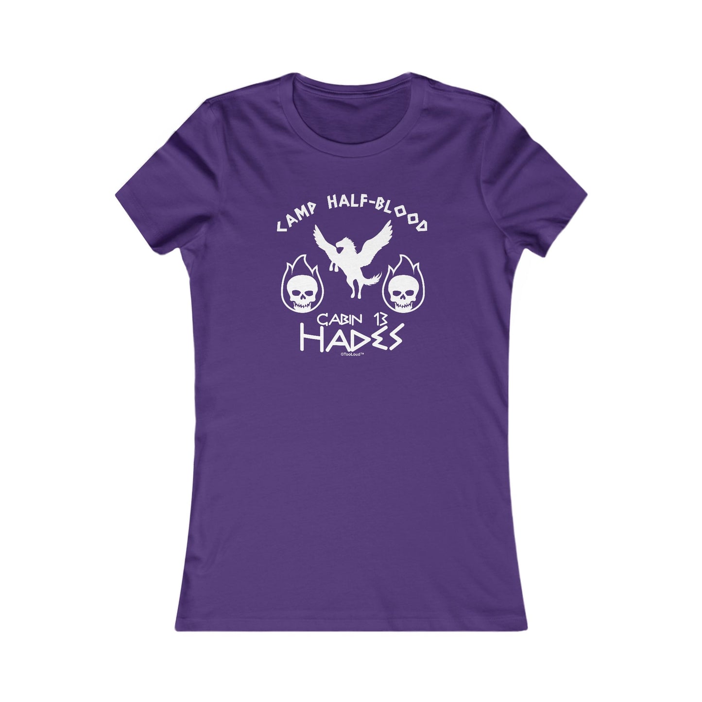 Cabin 13 Hades Camp Half-Blood Juniors Crew Dark T-Shirt by TOOLOUD