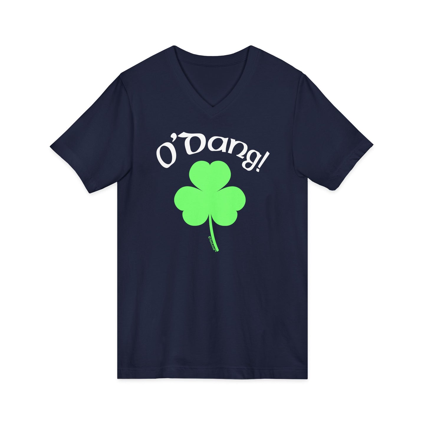 O'Dang – St. Patrick's Day Adult Dark V-Neck T-Shirt by TOOLOUD