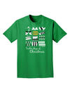12 Days of Christmas Text Color Adult Dark T-Shirt-Mens T-Shirt-TooLoud-Kelly-Green-Small-Davson Sales