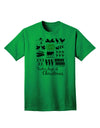 12 Days of Christmas Text Color Adult T-Shirt-unisex t-shirt-TooLoud-Kelly-Green-Small-Davson Sales