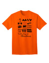 12 Days of Christmas Text Color Adult T-Shirt-unisex t-shirt-TooLoud-Orange-Small-Davson Sales