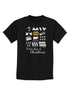 12 Days of Christmas Text Color Childrens Dark T-Shirt-Childrens T-Shirt-TooLoud-Black-X-Small-Davson Sales