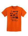 12 Days of Christmas Text Color Childrens T-Shirt-Childrens T-Shirt-TooLoud-Orange-X-Small-Davson Sales