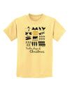 12 Days of Christmas Text Color Childrens T-Shirt-Childrens T-Shirt-TooLoud-Daffodil-Yellow-X-Small-Davson Sales