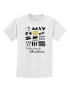 12 Days of Christmas Text Color Childrens T-Shirt-Childrens T-Shirt-TooLoud-White-X-Small-Davson Sales