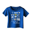 12 Days of Christmas Text Color Infant T-Shirt Dark-Infant T-Shirt-TooLoud-Royal-Blue-06-Months-Davson Sales