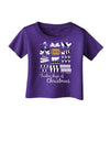12 Days of Christmas Text Color Infant T-Shirt Dark-Infant T-Shirt-TooLoud-Purple-06-Months-Davson Sales