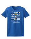 12 Days of Christmas Text Color Womens Dark T-Shirt-TooLoud-Royal-Blue-X-Small-Davson Sales