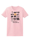 12 Days of Christmas Text Color Womens T-Shirt-Womens T-Shirt-TooLoud-PalePink-X-Small-Davson Sales