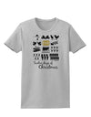 12 Days of Christmas Text Color Womens T-Shirt-Womens T-Shirt-TooLoud-AshGray-X-Small-Davson Sales