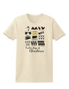 12 Days of Christmas Text Color Womens T-Shirt-Womens T-Shirt-TooLoud-Natural-X-Small-Davson Sales