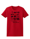 12 Days of Christmas Text Color Womens T-Shirt-Womens T-Shirt-TooLoud-Red-X-Small-Davson Sales