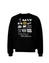 12 Days of Christmas Text Color Adult Dark Sweatshirt-Sweatshirts-TooLoud-Black-Small-Davson Sales