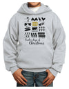 12 Days of Christmas Text Color Youth Hoodie Pullover Sweatshirt-Youth Hoodie-TooLoud-Ash-XS-Davson Sales