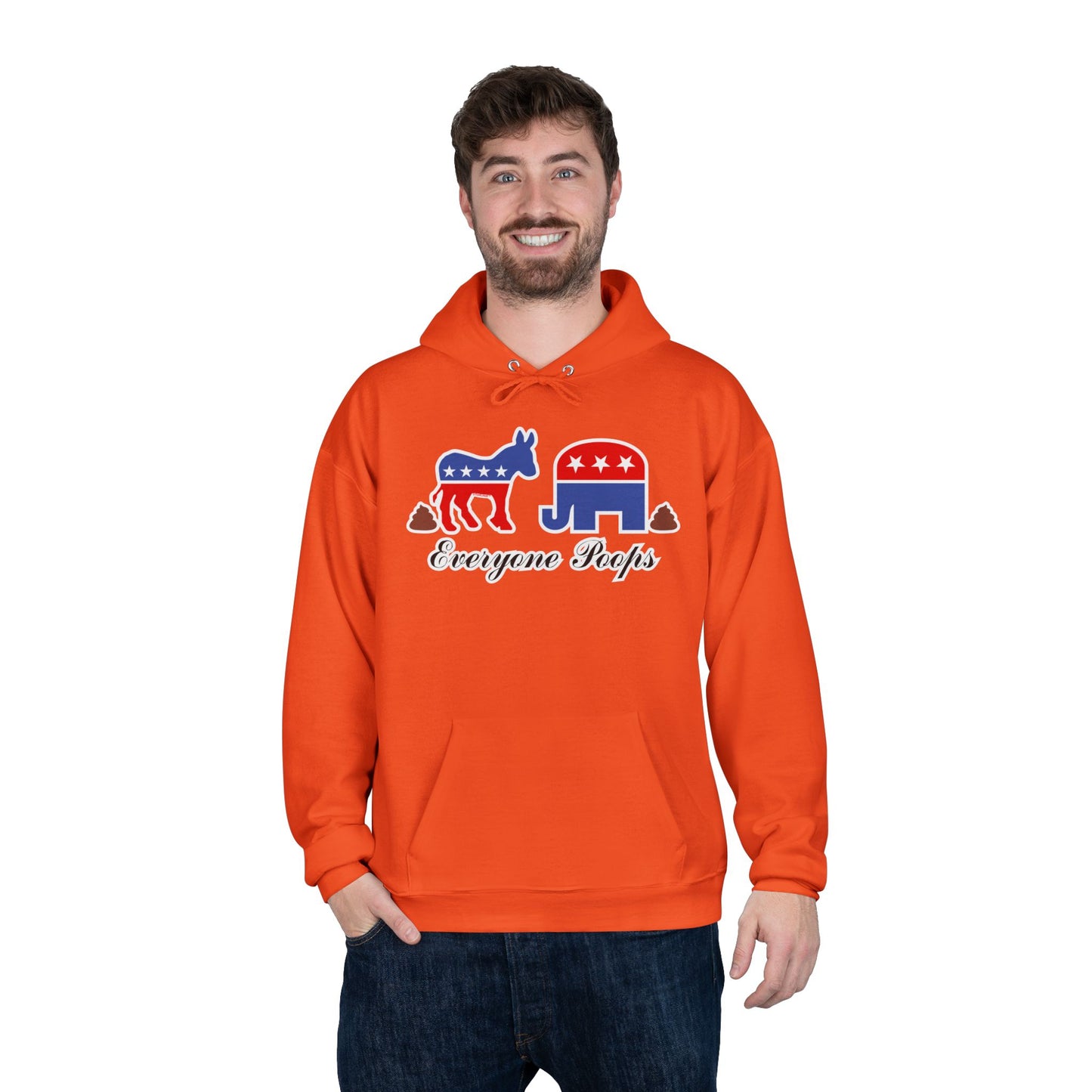 Everyone Poops Donkey Elephant Dark Hoodie Sweatshirt by TOOLOUD™