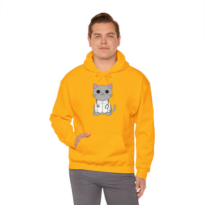 Dr. Cat MD - Cute Cat Design Unisex Hoodie Sweatshirt By TOOLOUD