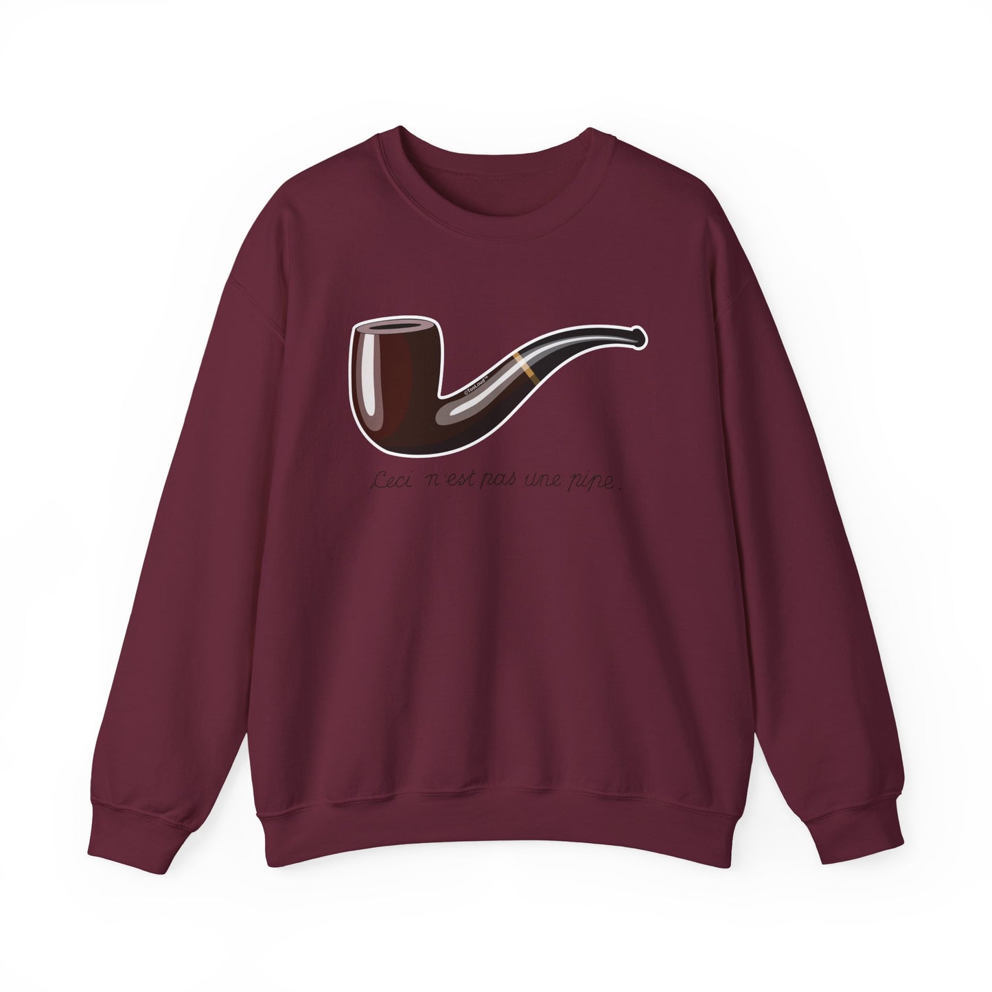 Ceci N’est Pas une Pipe Adult Sweatshirt by TOOLOUD