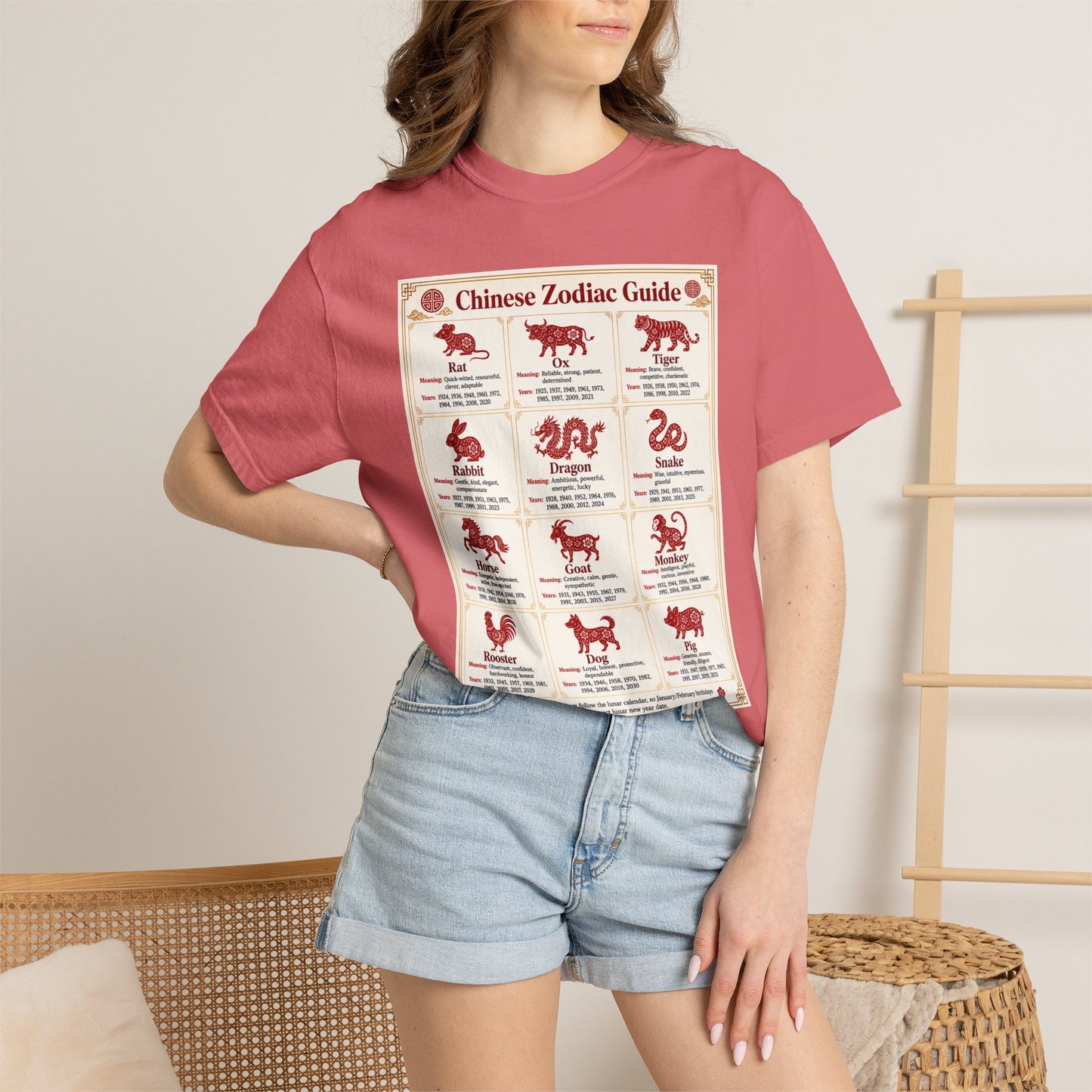 Chinese Zodiac Guide Design #1 Unisex T-Shirt by TOOLOUD
