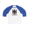 TooLoud Bundeswehr Logo with Text Adult Raglan 3\4 Sleeve Baseball Tee Shirt